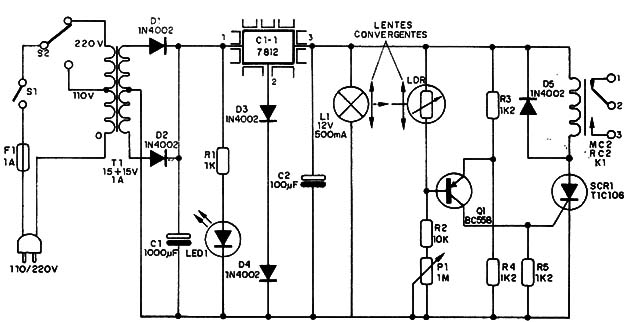 Figura 1 – Diagrama completo do alarme de fumaça
Figura 1 – Diagrama completo do alarme de fumaça