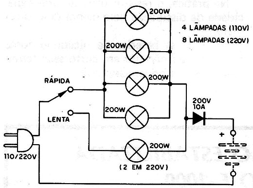 Figura 11 – Circuito simples de carga
Figura 11 – Circuito simples de carga