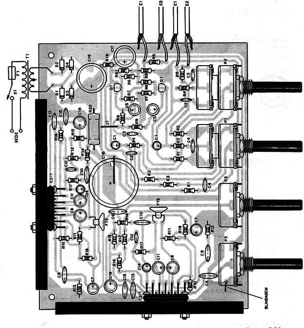 Placa para a montagem
