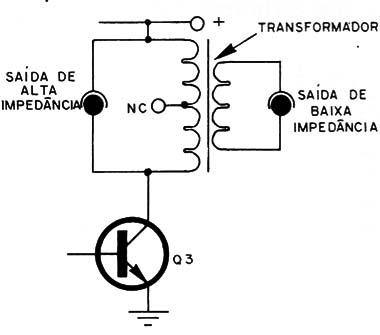 Figura 5 – Usando um transformador de saída
Figura 5 – Usando um transformador de saída