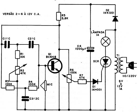Figura 9 – Versão para lâmpada de baixa tensão

