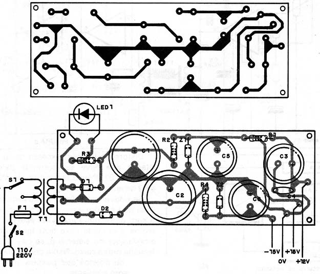 Figura 8 – Placa para a fonte
Figura 8 – Placa para a fonte