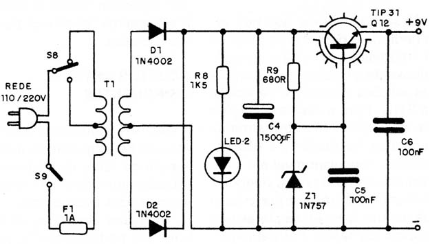 Figura 2 – Fonte para o circuito
Figura 2 – Fonte para o circuito