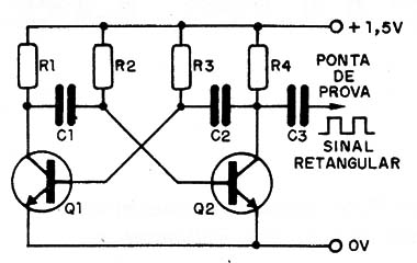 Figura 3 – O multivibrador astável
