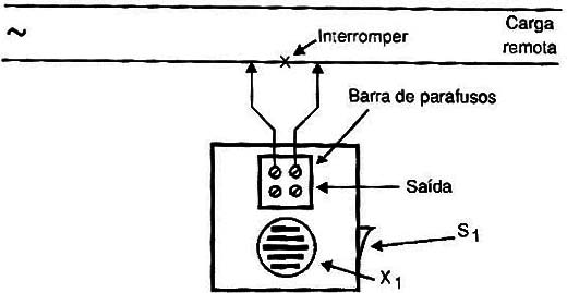 Outro modo de usar o indicador. A carga remota deve ser o único aparelho na linha.
Outro modo de usar o indicador. A carga remota deve ser o único aparelho na linha.