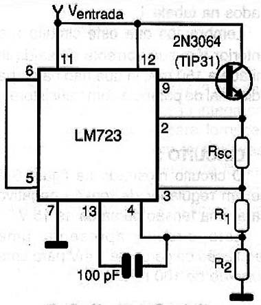 Circuito 4 – Regulador positivo de 15 V x 1 A
