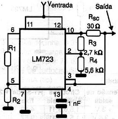 Circuito 6 – Regulador Foldback.
