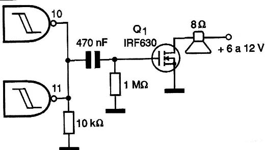 Etapade potência com Power-FET
Etapade potência com Power-FET