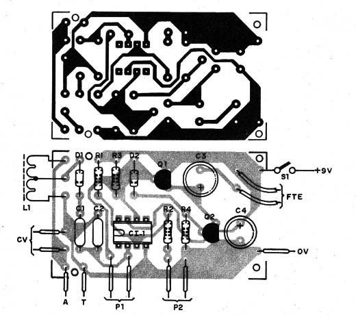 Figura 3 – Montagem em placa de circuito impresso
Figura 3 – Montagem em placa de circuito impresso