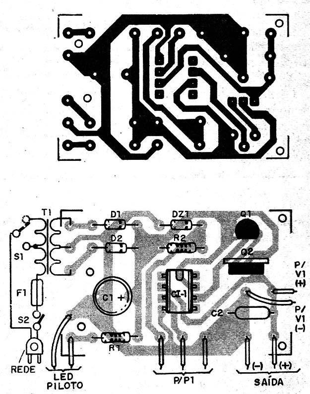 Figura 2 – Montagem em placa de circuito impresso
Figura 2 – Montagem em placa de circuito impresso