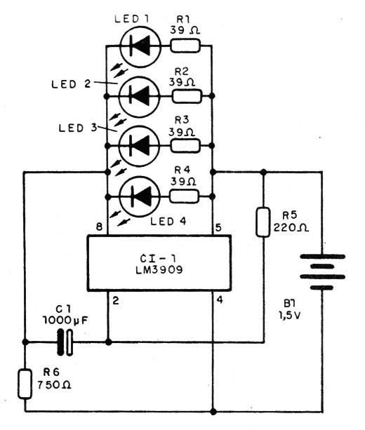 Figura 1 – Sinalizador de 2 mA
Figura 1 – Sinalizador de 2 mA