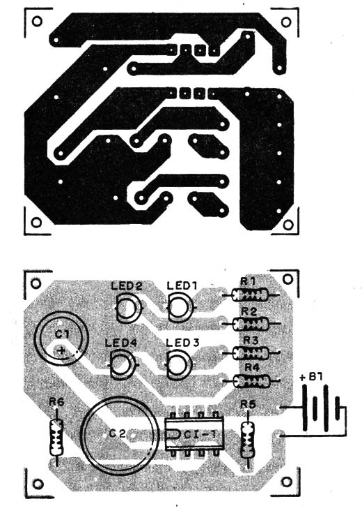    Figura 2 – Placa de circuito impresso para a montagem
