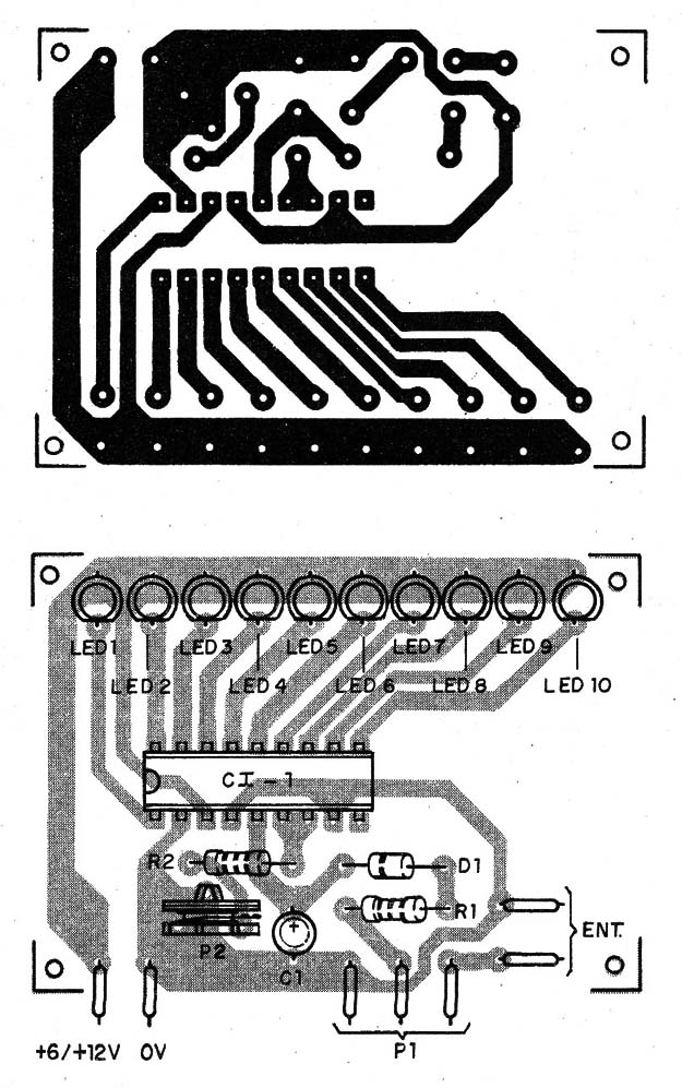 Figura 18 – Placa de circuito impresso para a montagem
Figura 18 – Placa de circuito impresso para a montagem