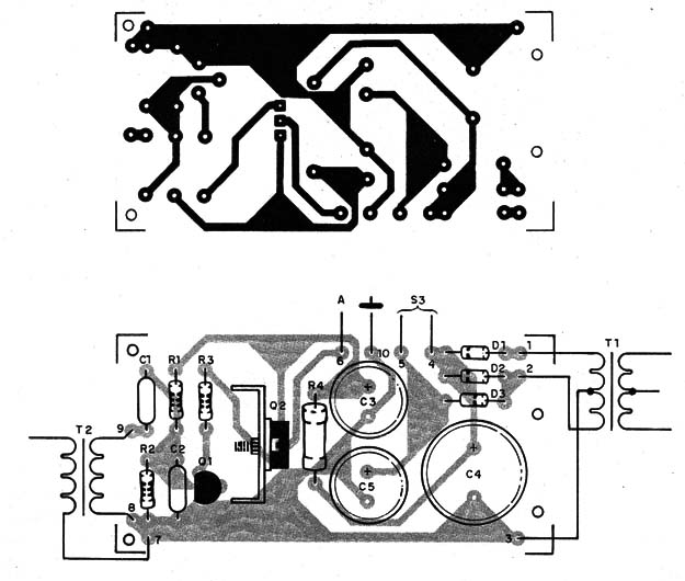 Figura 3 – Placa de circuito impresso para a montagem
Figura 3 – Placa de circuito impresso para a montagem