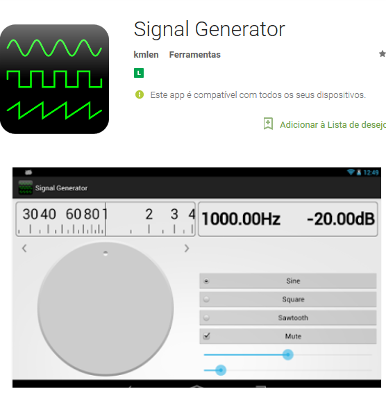 Figura 7 – O Signal generator
Figura 7 – O Signal generator