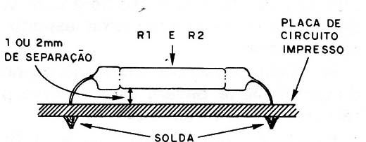Figura 14 – Posicionamento dos resistores

