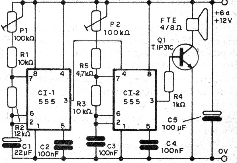    Figura 2 – Diagrama da sirene