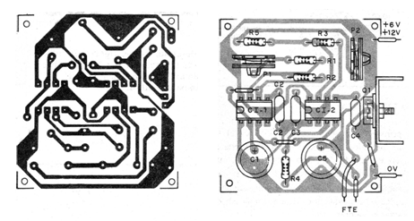 Figura 3 – Placa de circuito impresso para a montagem
Figura 3 – Placa de circuito impresso para a montagem