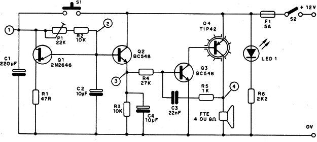    Figura 3 – Diagrama da risada eletrônica
