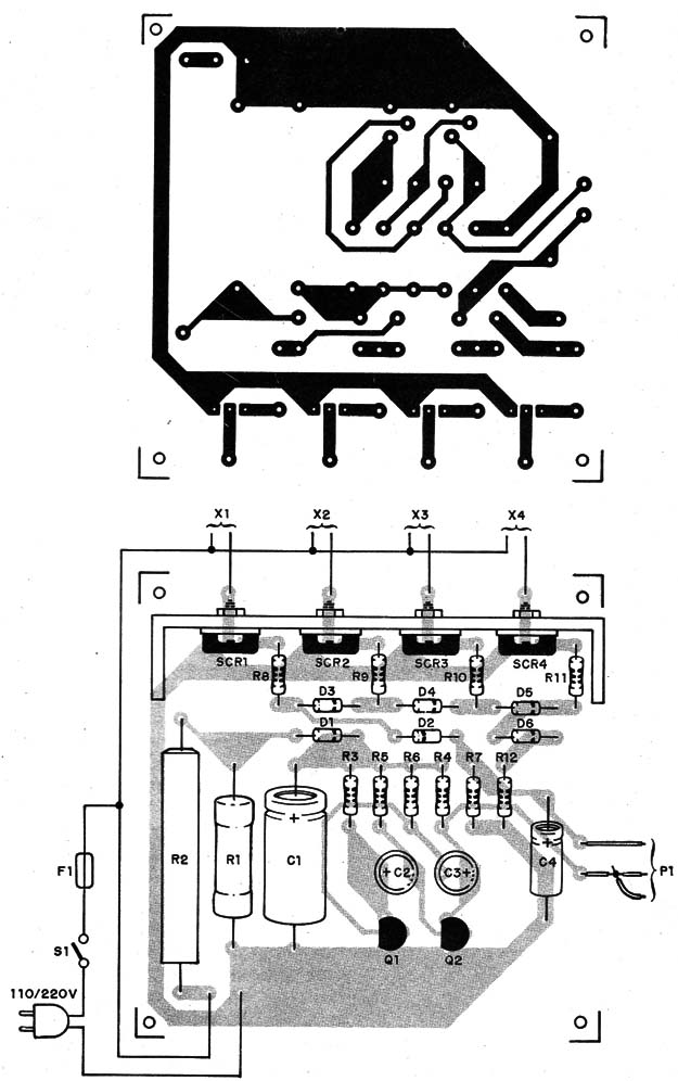 Figura 4 – Placa de circuito impresso para a montagem
Figura 4 – Placa de circuito impresso para a montagem