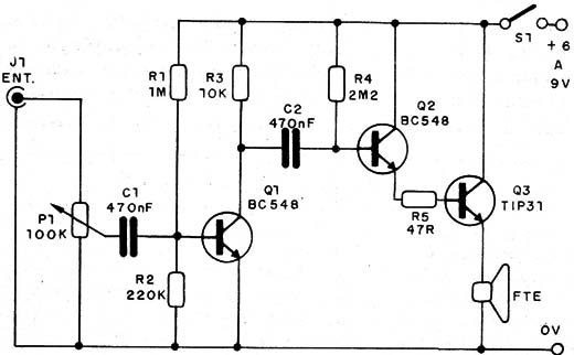Figura 1 - Diagrama do amplificador
Figura 1 - Diagrama do amplificador