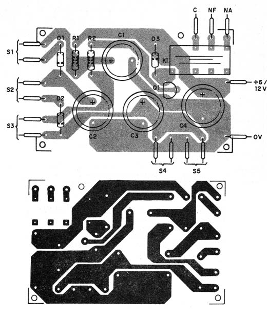    Figura 2 – Placa de circuito impresso para a montagem
