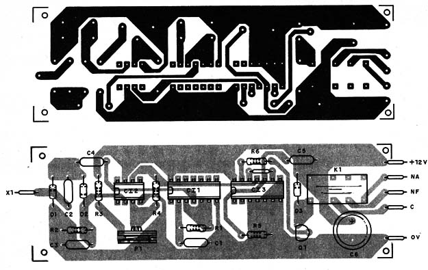 Figura 3 – Placa de circuito impresso para a montagem
Figura 3 – Placa de circuito impresso para a montagem
