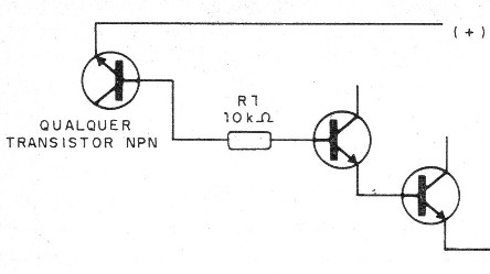 Figura 3 – Usando um transistor como sensor
Figura 3 – Usando um transistor como sensor