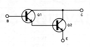    Figura 1 – O acoplamento Darlington
