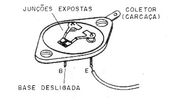 Figura 10 – Usando um 2N3055 como sensor
Figura 10 – Usando um 2N3055 como sensor