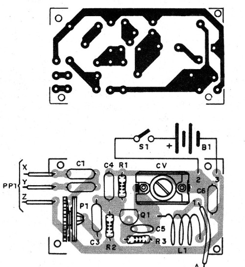Figura 3 – Placa de circuito impresso para a montagem
Figura 3 – Placa de circuito impresso para a montagem