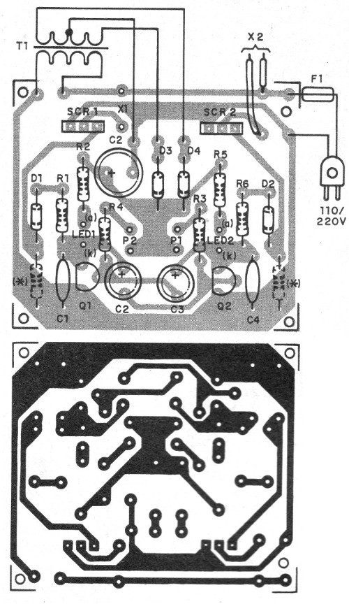 Figura 4 – Montagem em placa de circuito impresso.
Figura 4 – Montagem em placa de circuito impresso.