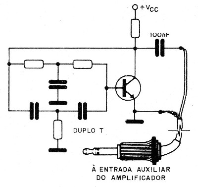 Figura 3 – Conexão para um amplificador
Figura 3 – Conexão para um amplificador