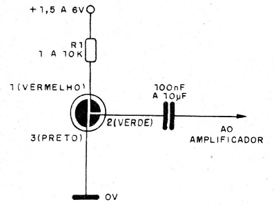 Figura 7 – Conexão para o microfone de 3 terminais
