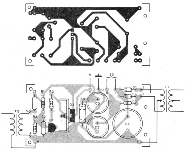 Figura 3 – Montagem usando uma placa de circuito impresso
Figura 3 – Montagem usando uma placa de circuito impresso