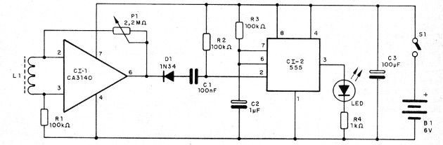    Figura 1 – Diagrama do detector
