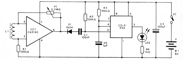 Figura 1 – Diagrama do detector
Figura 1 – Diagrama do detector