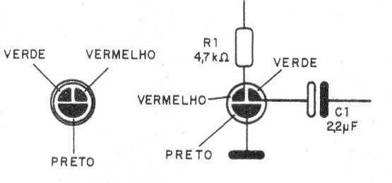    Figura 3 – Conexão do microfone de 3 terminais
