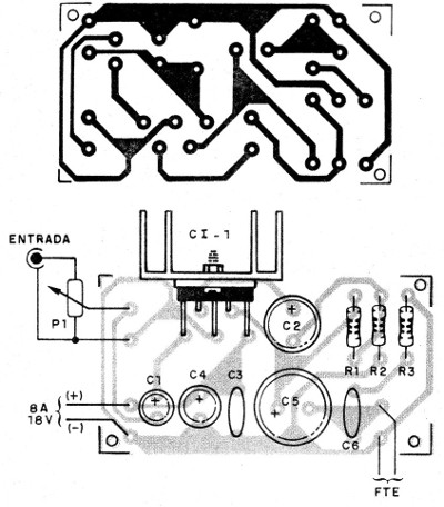 Figura 3 – Placa para a montagem
Figura 3 – Placa para a montagem