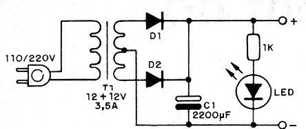 Figura 4 – Fonte de alimentação para o circuito
Figura 4 – Fonte de alimentação para o circuito