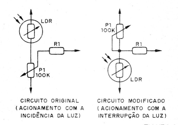    Figura 4 – Invertendo a ação do circuito
