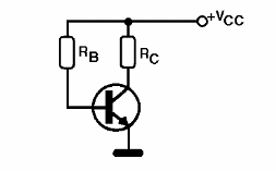 Polarização de base com um resistor
