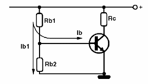 Polarização com dois resistores
