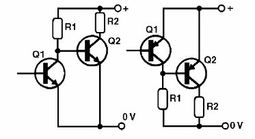Acoplamento direto com transistores do mesmo tipo
