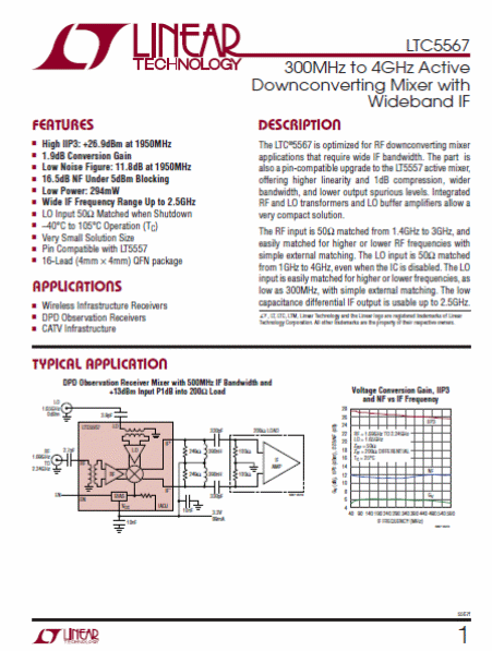 Página de um datasheet de circuito integrado
