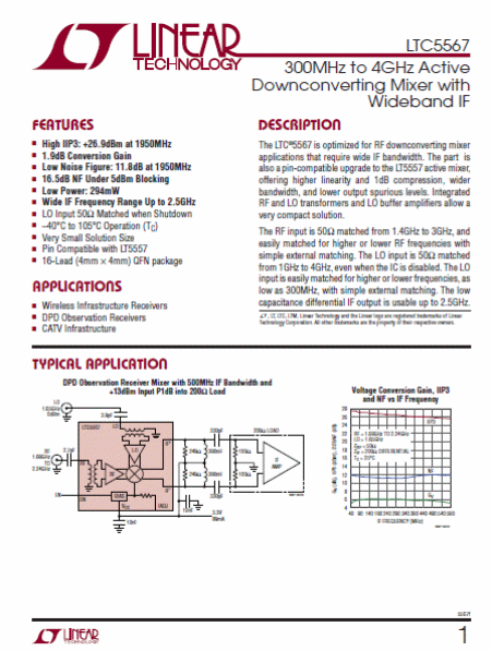 Página de um datasheet de circuito integrado
