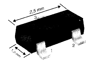 Transistor SMD em invólucro SOT23
