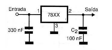 Utilização de regulador da série 78xx

