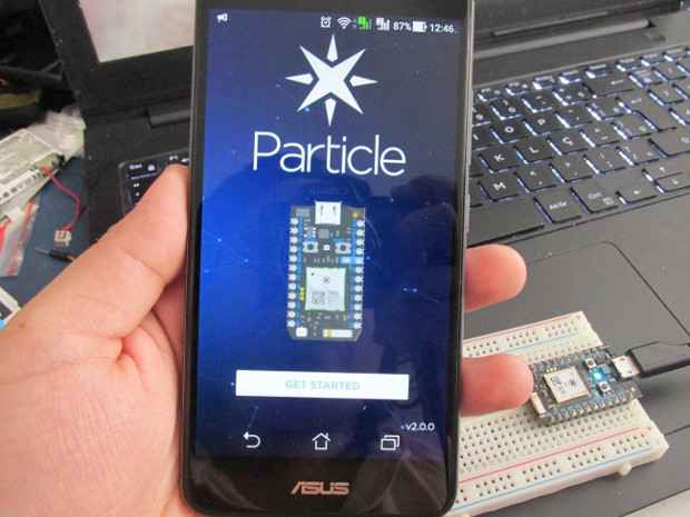 Figura 4 – App Particle (Fonte: Gedeane Kenshima)
Figura 4 – App Particle (Fonte: Gedeane Kenshima)