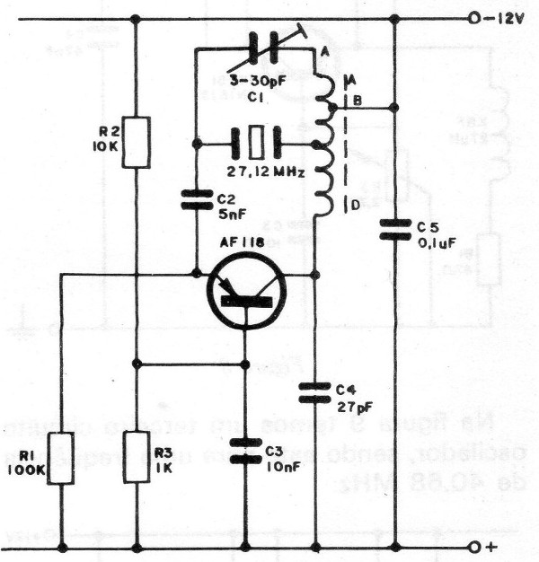 Figura 7 – oscilador para 27,12 MHz
